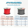 Pyle - RPR425 , Sound and Recording , Cables - Wires - Adapters , 4 Gauge Clear Red Power Wire 25 ft. OFC