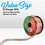 Pyle - RSW1250 , Sound and Recording , Cables - Wires - Adapters , 12 Gauge 50 ft. Spool of High Quality Speaker Zip Wire