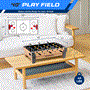 Pyle - SKARFSDT99 , Sports and Outdoors , 38” Table Top Air Hockey and 40” Foosball Set, 2-in-1 Swivel Game Table with Soccer Ball, Pushers, and Pucks Ideal for Game Rooms, Arcades, Bars, Parties, and Family Gatherings