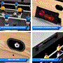 Pyle - SKARFSDT99 , Sports and Outdoors , 38” Table Top Air Hockey and 40” Foosball Set, 2-in-1 Swivel Game Table with Soccer Ball, Pushers, and Pucks Ideal for Game Rooms, Arcades, Bars, Parties, and Family Gatherings