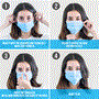 Pyle - SL3PLY100 , Misc , 100 Pcs. Disposable Face Masks - 3 Layer Protection Breathable Face Masks, For Dust Covering (For Adults)