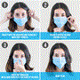 Pyle - SL3PLY50.0 , Misc , 50 Pcs. Disposable Face Masks - 3 Layer Protection Breathable Face Masks, For Dust Covering (For Adults)