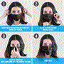 Pyle - SL3PLY50BK , Health and Fitness , protection Equipment , 50 Pcs. Disposable Face Masks - 3 Layer Protection Breathable Face Masks, For Dust Covering, Black (For Adults)