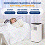 Pyle - SLACHT804 , Home and Office , Cooling Fans , Single Duct Portable Air Conditioner and Heater - 8000 BTU Cooling Capacity (ASHRAE) Compact Home A/C Cooling and Heating Unit with Built-in Dehumidifier & Fan Modes, Includes Window Mount Kit (White and Black)