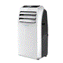 Pyle - SLACHT9EU , Home and Office , Cooling Fans , Portable Room Air Conditioner - 9000 BTU Compact Home A/C Cooling Unit with Built-in Dehumidifier & Fan Modes, Includes Window Mount Kit (White)