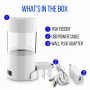Pyle - SLAFF76 , Misc , Smart Digital Fish Feeder - Automatic Fish Tank Aquarium Fish Food Dispenser System