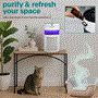 Pyle - SLARP280WT , Home and Office , Therapeutic , SereneLife High-Performance Air Purifier with Built-in Aroma Box, On/Off Ambient Light & Digital Display – Quiet Operation, 2 Fan Speeds, Timer, and HEPA 13 Filter  (White)