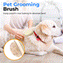 Pyle - SLBBBR300 , Health and Fitness , Pet Supplies , Double-Sided Pet Grooming Brush - Skin-Friendly Pin Brush and Bristle Comb with Massage Particles for Dogs, Cats, and Other Furry Pets