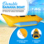 Pyle - SLBBFL2.3 , Sports and Outdoors , 2-Person Recreational Inflatable Banana Boat with Storage Bag, Foot Pump, and Repair Kit