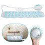 Pyle - SLBBMG100 , Health and Fitness , Freestanding Bathtub , Bubble Bath Mat Body Spa Massage with Heating Function | Bath Pillow | Water-proof Bath Light and Power / Bubble intensity 2-in-1 Remote Control  (Teal)