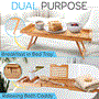 Pyle - SLBCAD50.5 , Home and Office , Therapeutic , Natural Bamboo Bathtub Caddy - Shower Tub Caddy Tray with Adjustable Length