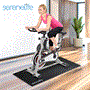 Pyle - SLBIKEMT , Home and Office , Fitness Equipment - Home Gym , Health and Fitness , Fitness Equipment - Home Gym , PVC Bike Mat - Durable with Non-Slip Texture, Portable & Easy to Store