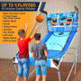 Pyle - SLBSKBG110 , Sports and Outdoors , Dual Shot Basketball Arcade Game - Indoor/Outdoor Two-Player Basketball System with One Audio Options, 8 Different Games and Large LED Scoreboard