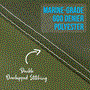 Pyle - SLBT3FR543 , Sports and Outdoors , 3 Bow Bimini Top - 2 Straps and 2 Rear Support Poles with Marine-Grade 600D Polyester Canvas (Forest Green)