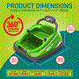 Pyle - SLBUPC65 , Sports and Outdoors , Kids Toy Electric Ride On Bumper Car Vehicle with Remote Control, LED Lights & 360 Degree Spin, 2 Driving Modes (Green)
