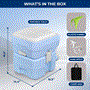 Pyle - SLCATL200 , Home and Office , Pressure Washers - Outdoor Cleaning , 20 Liter Outdoor Portable Toilet with Detachable Waste Holding Tank, Carry Bag, Plastic Funnel, Hand Sprayer, and Flush for Indoor & Outdoor Use (Moonwhite)