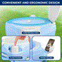 Pyle - SLCATL380 , Home and Office , Pressure Washers - Outdoor Cleaning , 20 Liter Outdoor Portable Toilet with Extra Large Seat, Phone Holder, Detachable Waste Holding Tank, Plastic Funnel, Hand Sprayer, and Flush for Indoor & Outdoor Use (Moonwhite)