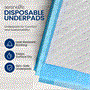 Pyle - SLCHUCKPA6950 , Health and Fitness , protection Equipment , Disposable Underpads - Incontinence Pads, Thick and Super Absorbent Protection for Pets, Kids and Adults, Used for Chux, Bed Covers, Puppy Training