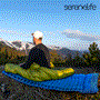 Pyle - SLCPB.6 , Home and Office , Therapeutic , Ultralight Sleeping Pad + Carrying Bag - Lightweight & Compact Sleeping Mat for Backpacking, Hiking Air Mattress (Blue)