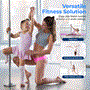 Pyle - SLDPS , Home and Office , Fitness Equipment - Home Gym , Health and Fitness , Fitness Equipment - Home Gym , Professional Spinning Dancing Pole - Portable & Removable Fitness Pole, Great For Training & Exercise