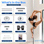 Pyle - SLDPS , Home and Office , Fitness Equipment - Home Gym , Health and Fitness , Fitness Equipment - Home Gym , Professional Spinning Dancing Pole - Portable & Removable Fitness Pole, Great For Training & Exercise