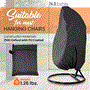 Pyle - SLEGCOVER , Health and Fitness , protection Equipment , Patio Hanging Egg Chair Cover - Durable Lightweight Waterproof Egg Swing Chair Cover with Zipper