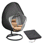 Pyle - SLEGCOVER , Health and Fitness , protection Equipment , Patio Hanging Egg Chair Cover - Durable Lightweight Waterproof Egg Swing Chair Cover with Zipper
