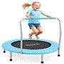 Pyle - SLELT367 , Misc , Sports Exercise Spring-less Kid Size Trampoline