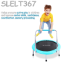 Pyle - SLELT367 , Misc , Sports Exercise Spring-less Kid Size Trampoline