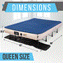 Pyle - SLEZBDQN20 , Home and Office , Therapeutic , Premium Raised Airbed with Frame and Built-In Power Inflating Pump (Queen)