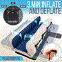 Pyle - SLEZBDQN20 , Home and Office , Therapeutic , Premium Raised Airbed with Frame and Built-In Power Inflating Pump (Queen)