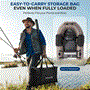 Pyle - SLFBT10.5 , Sports and Outdoors , Carrying Cases - Portability , Inflatable Modular Fishing Kayak with Single-Action Hand Pump, Carry Bag, and Repair Kit