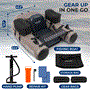 Pyle - SLFBT10.5 , Sports and Outdoors , Carrying Cases - Portability , Inflatable Modular Fishing Kayak with Single-Action Hand Pump, Carry Bag, and Repair Kit