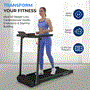 Pyle - SLFOLD10 , Home and Office , Fitness Equipment - Home Gym , Health and Fitness , Fitness Equipment - Home Gym , Folding Treadmill Electric Motorized Running Machine - 2.5 HP Power, 3 White LED Display & Mobile Phone/Tablet for Indoor Exercise