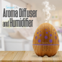 Pyle - AZSLFRSHAR14 , Home and Office , Therapeutic , 2-in-1 Aroma Diffuser & Humidifier with Warm Glowing LED Lights