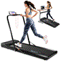 Pyle - SLFTRD80 , Home and Office , Fitness Equipment - Home Gym , Health and Fitness , Fitness Equipment - Home Gym , Folding Treadmill Electric Motorized Running Machine - 16 Pre-set Program, 1.5 HP Power, Max Speed 7.5 MPH, LED Display & Mobile Phone/Tablet for Indoor Exercise