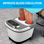 Pyle - SLFTSP18 , Health and Fitness , Therapeutic , Hydrotherapy Heated Foot Massager - Therapeutic Foot Massage Spa Bath with Heat & Feet Rollers