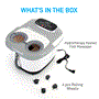 Pyle - SLFTSP18 , Health and Fitness , Therapeutic , Hydrotherapy Heated Foot Massager - Therapeutic Foot Massage Spa Bath with Heat & Feet Rollers