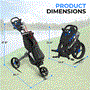 Pyle - SLG3W , Misc , Foldable 3-Wheel Golf Push Cart - New Deluxe Scorecard Holder, Upper & Lower Brackets with Elastic Strap