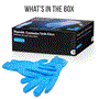 Pyle - SLGLVNIT100MDX10 , Health and Fitness , 1000 Pcs. Soft Industrial Gloves - Nitrile and Vinyl Gloves Powder Free Disposable Gloves (Medium Size)