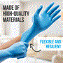 Pyle - SLGLVNIT100SMX10 , Health and Fitness , 1000 Pcs. Soft Industrial Gloves - Nitrile and Vinyl Gloves Powder Free Disposable Gloves (Small Size)