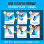 Pyle - SLGLVNIT100XL , Health and Fitness , 100 Pcs. Soft Industrial Gloves - Nitrile and Vinyl Gloves Powder Free Disposable Gloves (Extra Large Size)
