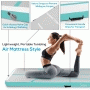 Pyle - SLGM3A , Health and Fitness , Fitness Equipment - Home Gym , Inflatable Training Air Mat - Gymnastics & Exercise Floor Tumble Mat (9.8’+ ft.)