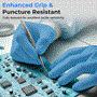 Pyle - SLGMD100L , Health and Fitness , 100 Pcs. Soft Industrial Gloves - Disposable Nitrile Gloves, Latex Free (Large Size)