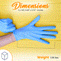 Pyle - SLGMD100M , Health and Fitness , 100 Pcs. Soft Industrial Gloves - Disposable Nitrile Gloves,(MediumSize)