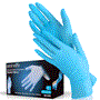 Pyle - SLGMD100M , Health and Fitness , 100 Pcs. Soft Industrial Gloves - Disposable Nitrile Gloves,(MediumSize)