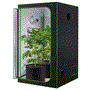 Pyle - SLGT24M , Home and Office , Gardening - Landscaping , Medium Hydroponic Grow Tent Garden - Reflective 600D Mylar with Observation Window and Floor Tray for Indoor Plant Growing