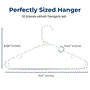 Pyle - SLHPL10 , Home and Office , Storage - Organization , 10 Pcs. Plastic Hangers - Non-Slip, Sturdy, and Heavy Duty Coat Set with 360° Swivel Hook for Clothes (White)