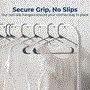 Pyle - SLHPLGRA10 , Home and Office , Storage - Organization , 10 Pcs. Plastic Hangers - Non-Slip, Sturdy, and Heavy Duty Coat Set with 360° Swivel Hook for Clothes (Grey)