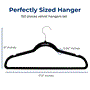 Pyle - SLHVEL1150 , Home and Office , Storage - Organization , 150 Pcs. of Velvet Non-Slip Hangers for Clothes - Heavy Duty Coat Hanger Set with 360° Swivel Hook (Black)